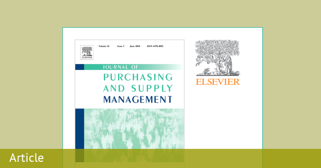 Elsevier | SCF Schemes in the Procurement of Agricultural Products